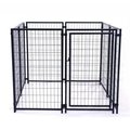 Aleko Aleko DK5x5x4SQ-UNB 5 x 5 x 4 ft. Dog Kennel Heavy Duty Pet; Playpen Chain Link Dog Exercise Pen Cat Fence DK5x5x4SQ-UNB